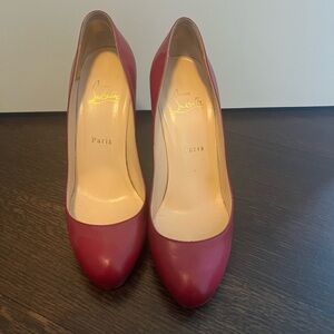 Christian Louboutin deep pink Women's Heels